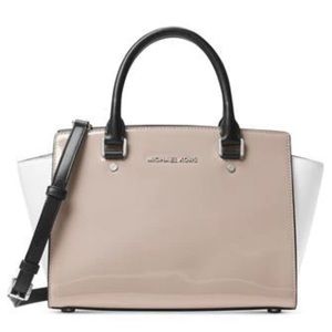 Michael Michael Kors SELMA MEDIUM LEATHER SATCHEL